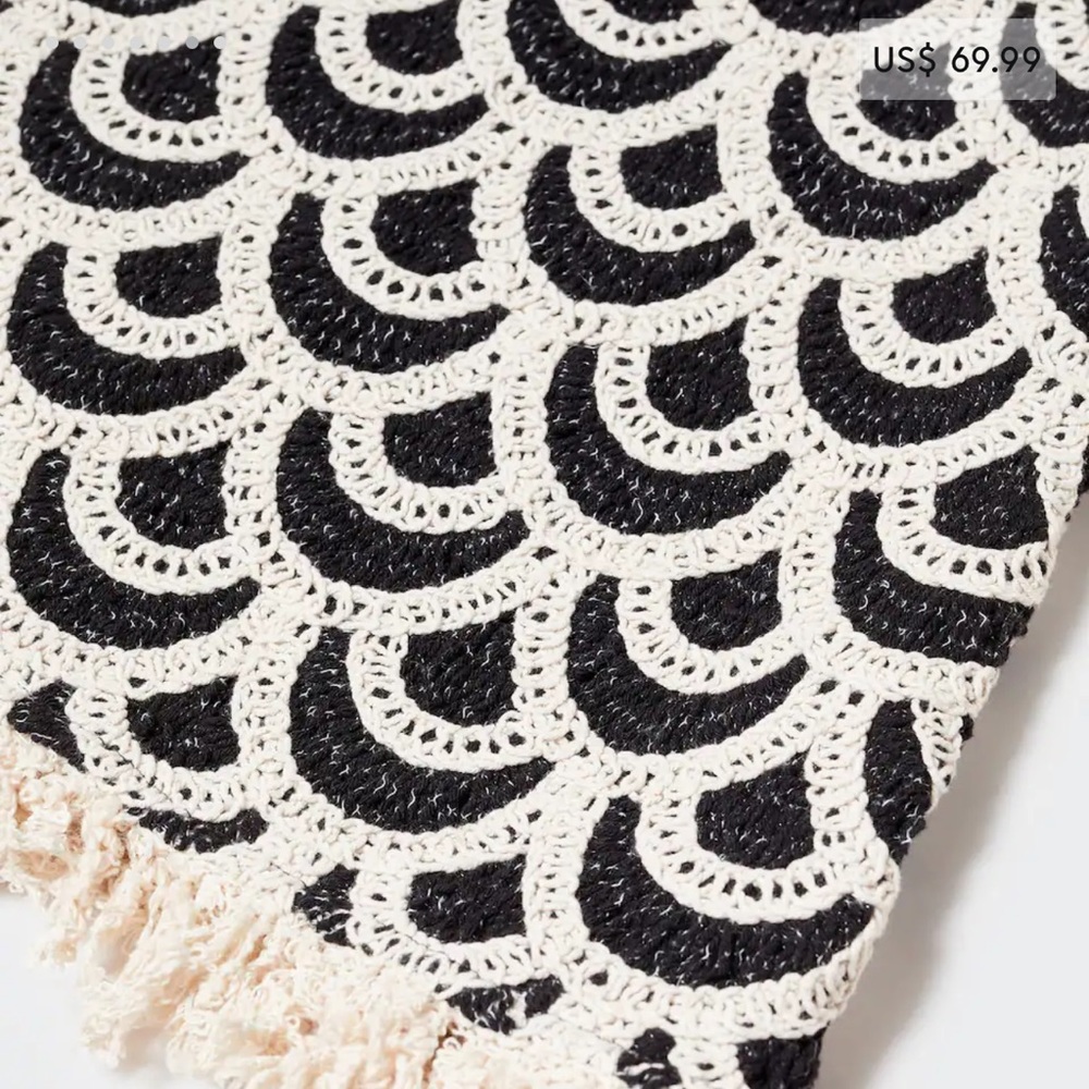 Brand new mango crochet skirt